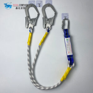 Fall Protection Double Hook Polyester Lanyard