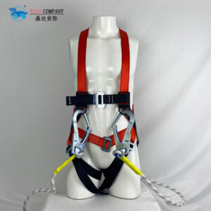 Full body safety harness Harness Set - Double+Hook+Carabiner+Energy-absorbing Lanyards
